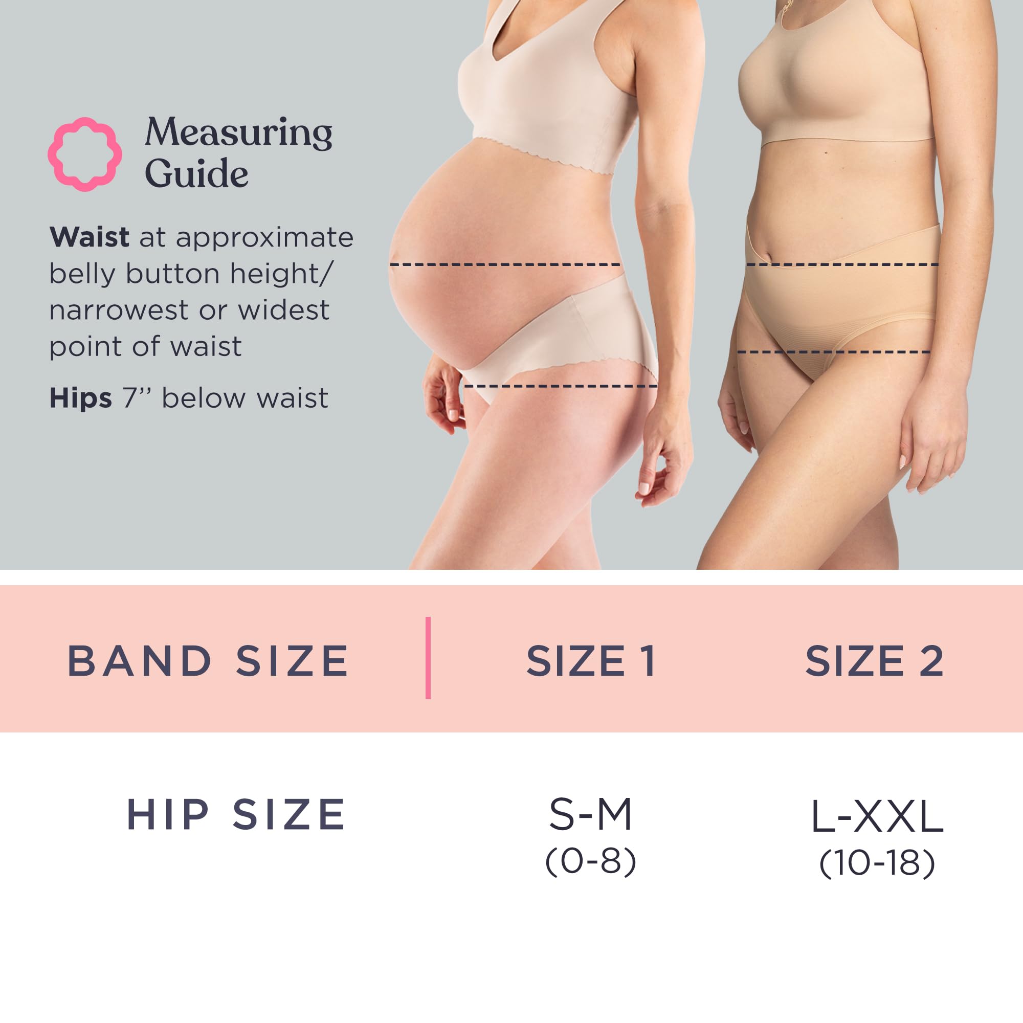 Belly Bandit 2-in-1 Hip Bandit - Adjustable Maternity Belt & Postpartum Wrap - Belly Support Band for Pregnancy, Hip Compression After Birth - Detachable Band for Back & Core Relief - Image 8