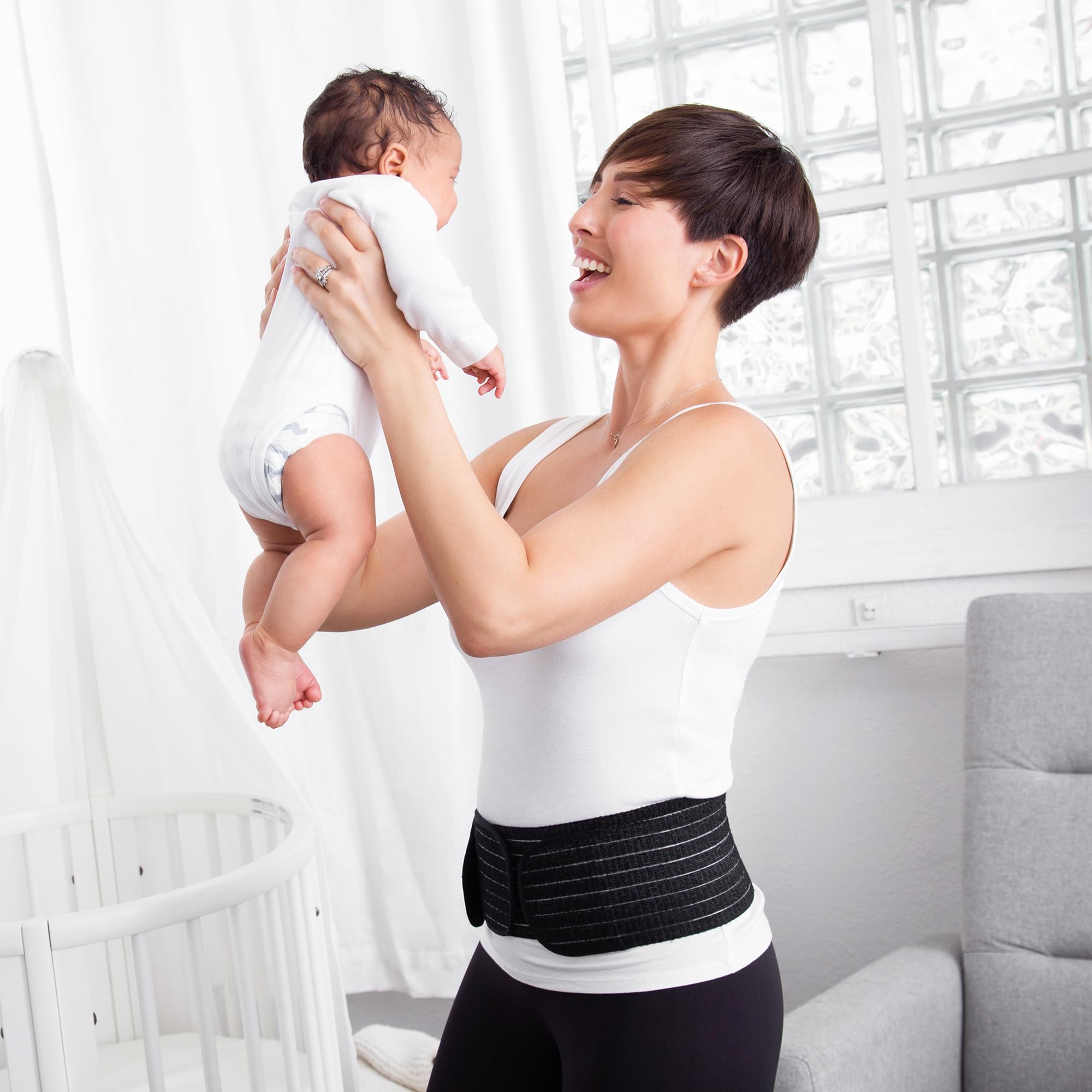 Belly Bandit 2-in-1 Hip Bandit - Adjustable Maternity Belt & Postpartum Wrap - Belly Support Band for Pregnancy, Hip Compression After Birth - Detachable Band for Back & Core Relief - Image 5