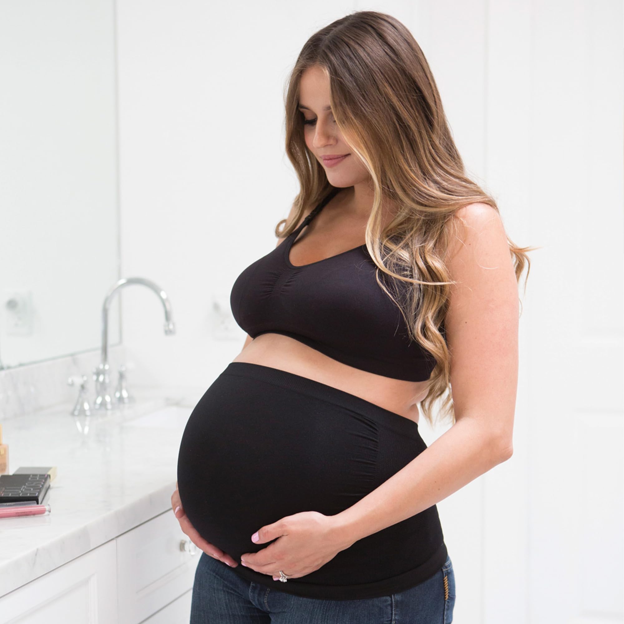 Belly Bandit Belly Boost Maternity Support Band - Ultra-Soft Pregnancy Abdominal Band w/ Breathable Knit - Comfortable Discreet Stretch Support for Growing Bellies & Lower Back Relief - Image 4