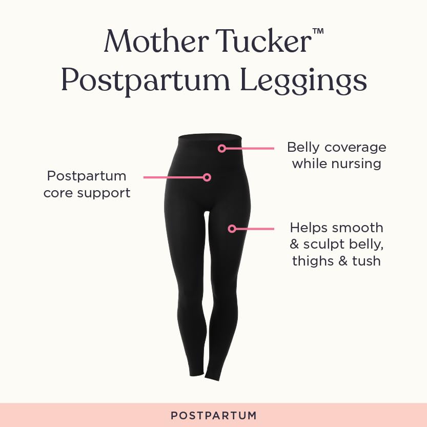 Belly Bandit – Mother Tucker Discreet Breathable Postpartum Compression Leggings – High Waisted Support Leggings for Women - Image 6