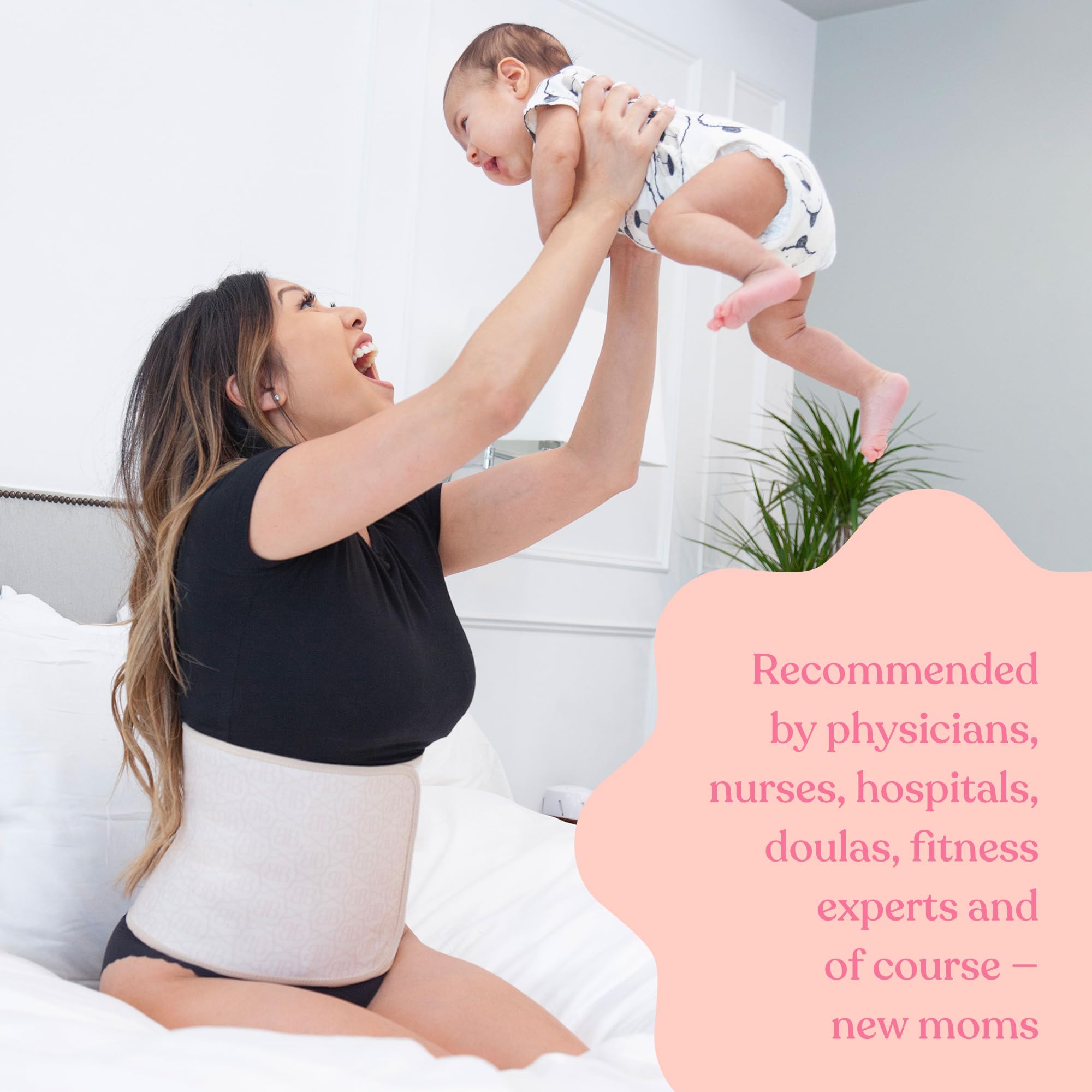 Belly Bandit Original Postpartum Belly Wrap - Adjustable Compression Abdominal Binder for Recovery - Supports Core, Waist, Back After Childbirth - Eases Discomfort, Promotes Movement - Image 3