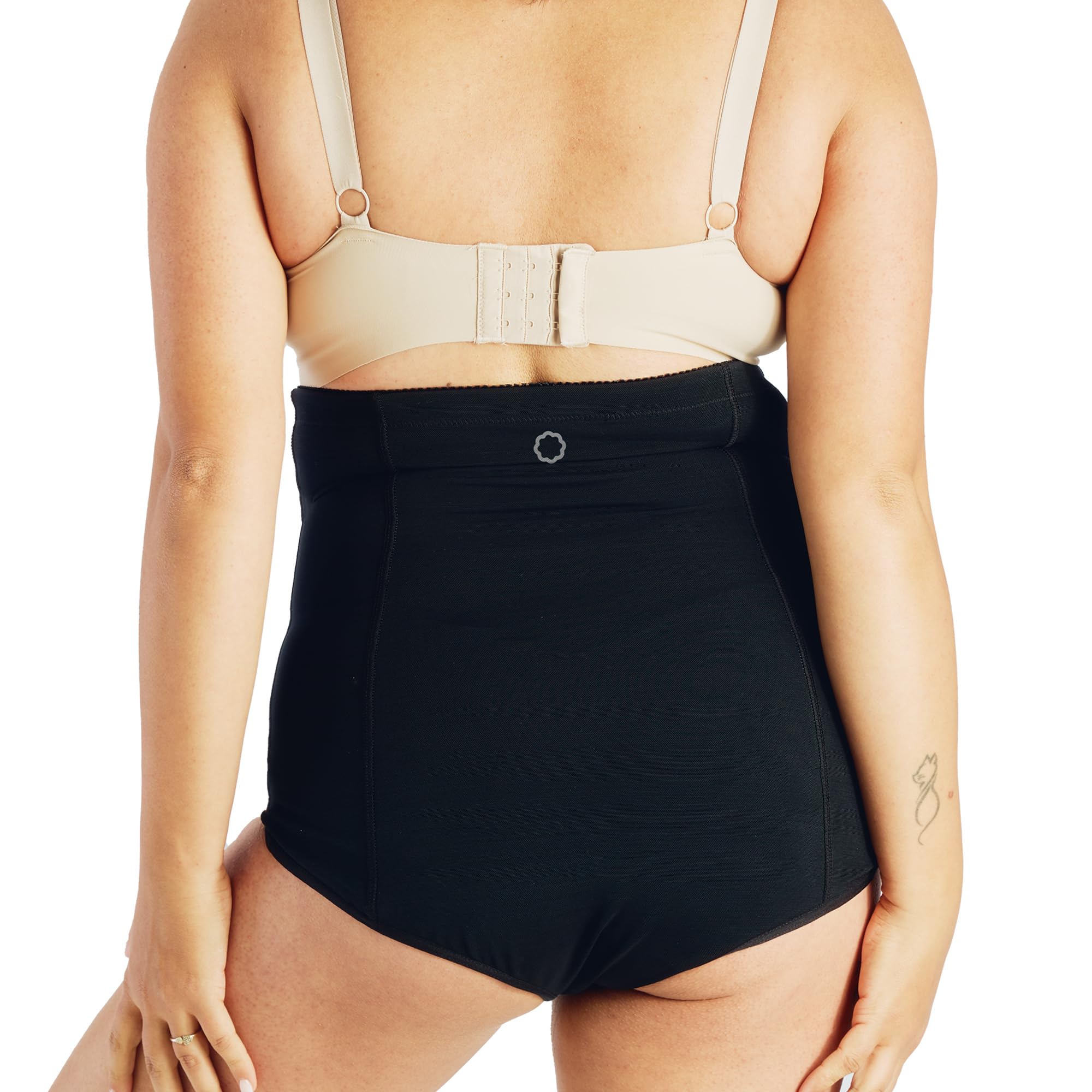 Belly Bandit Postpartum Sculpting Girdle - Postpartum Essentials - Support & Compress Your Abdomen, Waist & Hips - Pull-On Design Waist Corset for Core & Back Support - Medium, Black - Image 3