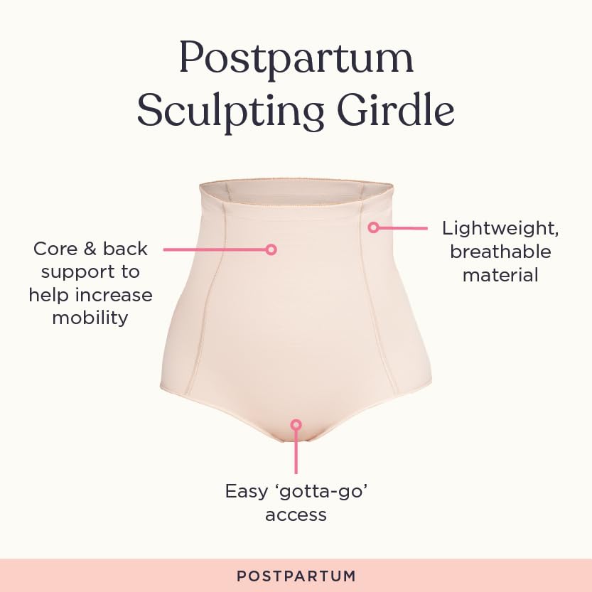 Belly Bandit Postpartum Sculpting Girdle - Postpartum Essentials - Support & Compress Your Abdomen, Waist & Hips - Pull-On Design Waist Corset for Core & Back Support - Medium, Black - Image 5