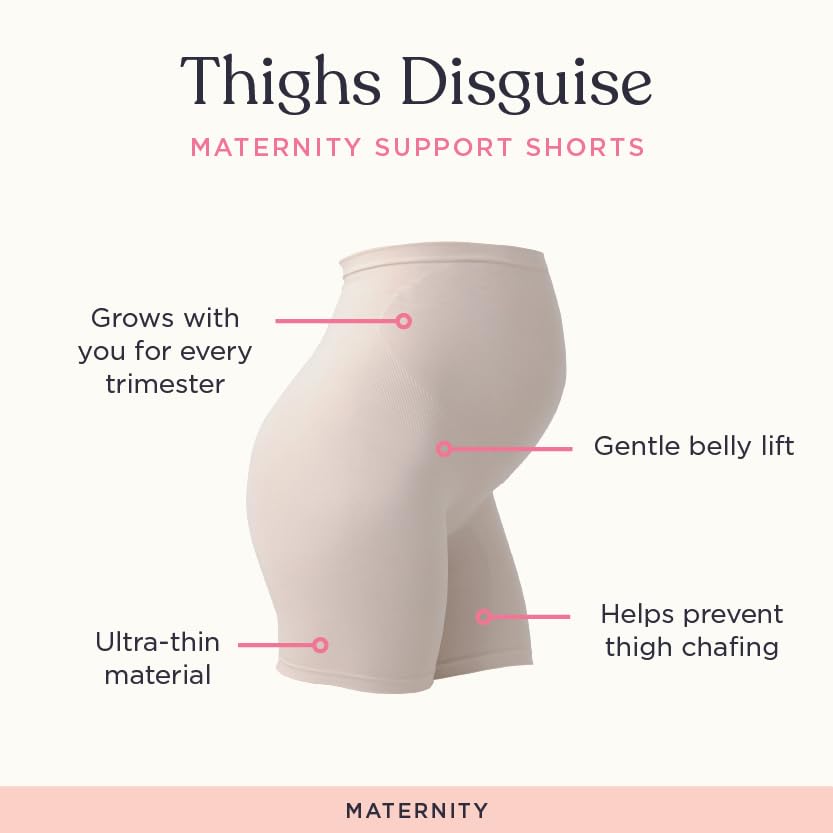 Belly Bandit Thigh Disguise Maternity Support Shorts - Smoothing Anti-Chafing Maternity Shapewear Shorts - Image 5