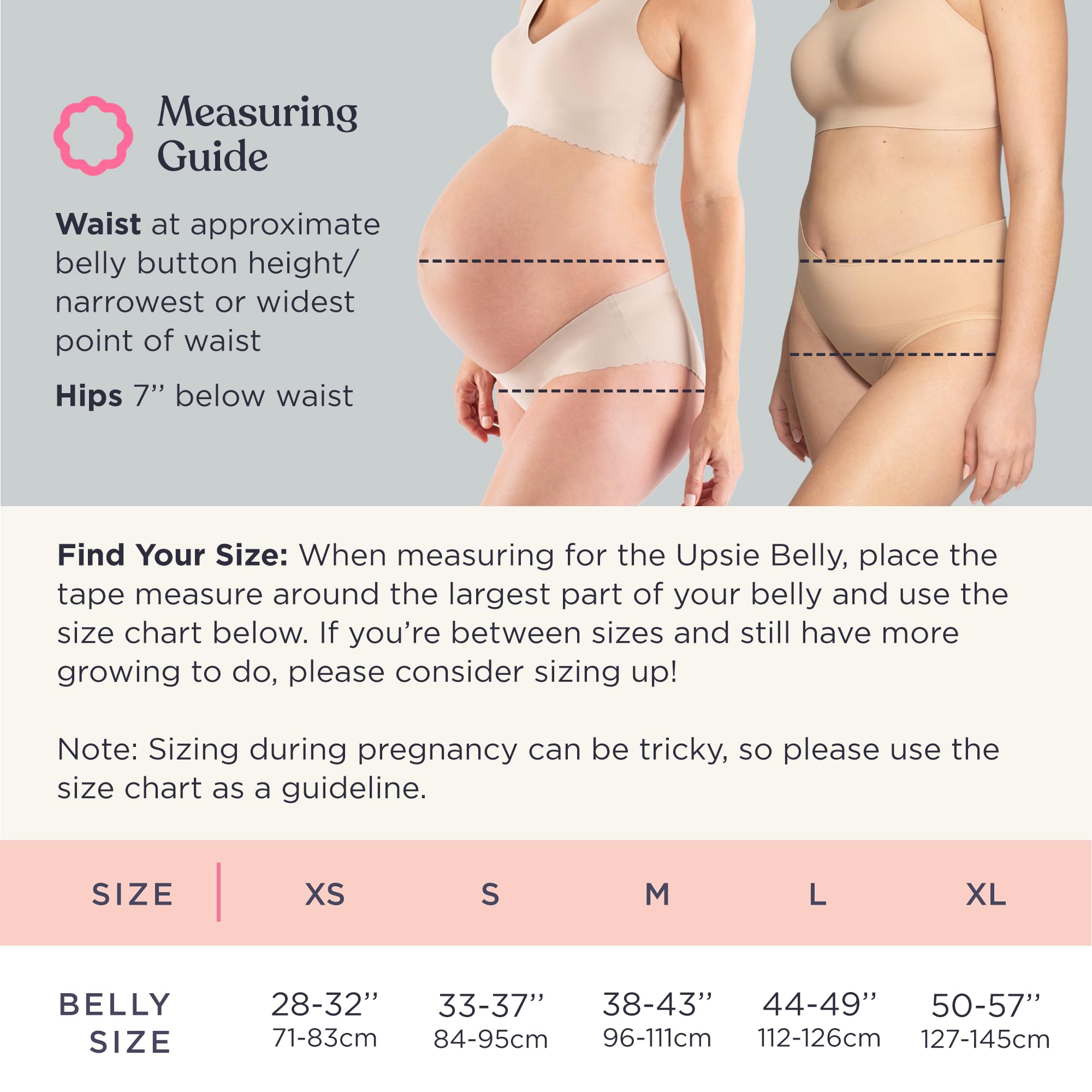 Belly Bandit Upsie Belly Pregnancy Support Belt - Comfortable Pregnancy Abdominal Band for Lower Back & Hip Relief - Soft 12" Adjustability Fit with Anti-Dig Closure - Black, Small - Image 5