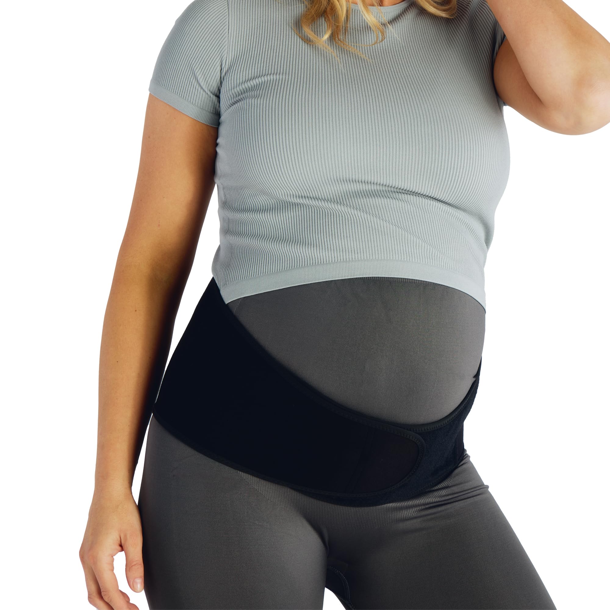 Belly Bandit Upsie Belly Pregnancy Support Belt - Comfortable Pregnancy Abdominal Band for Lower Back & Hip Relief - Soft 12" Adjustability Fit with Anti-Dig Closure - Black, Small - Image 6